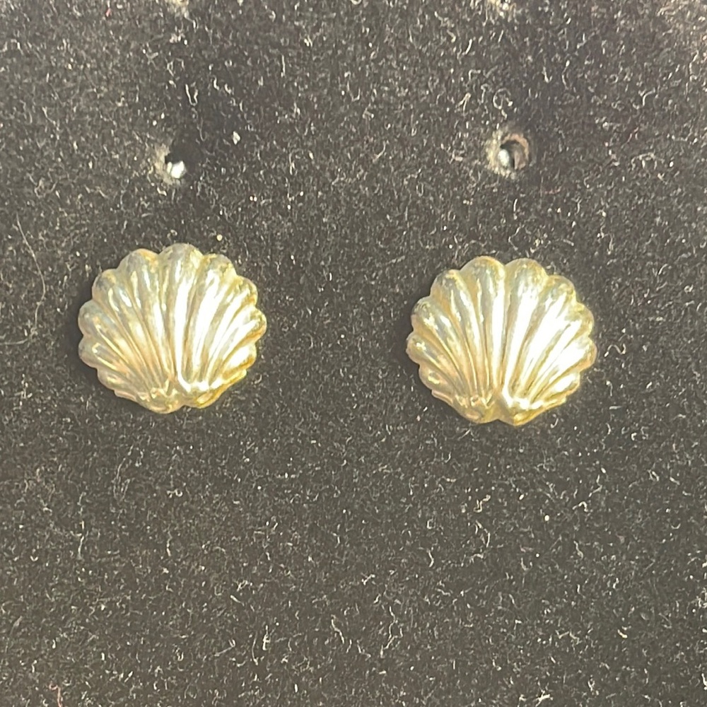 Shell Shaped Sterling Earrings